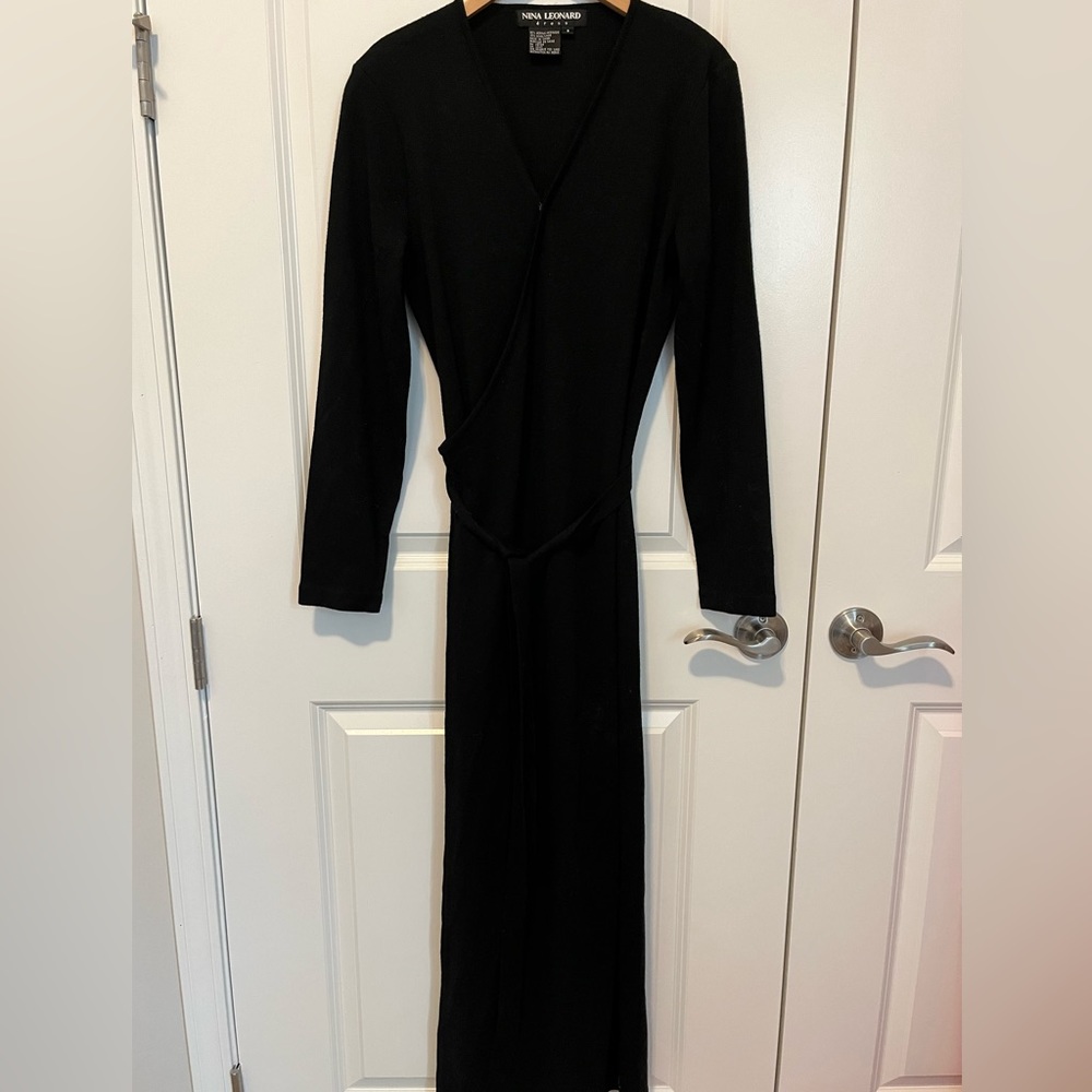 Black knit maxi dress - Picture 1 of 3